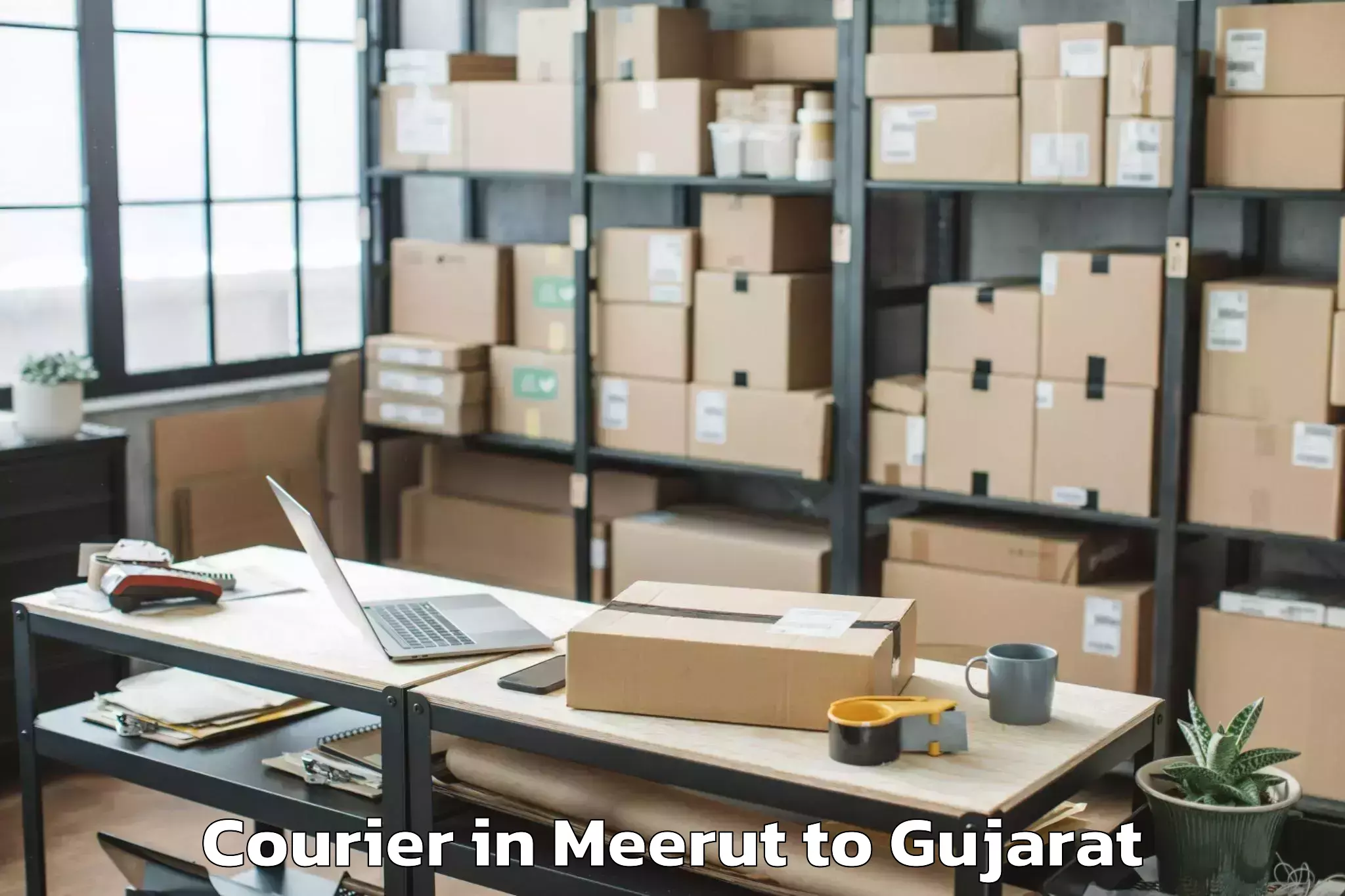 Book Your Meerut to Vejalpur Courier Today